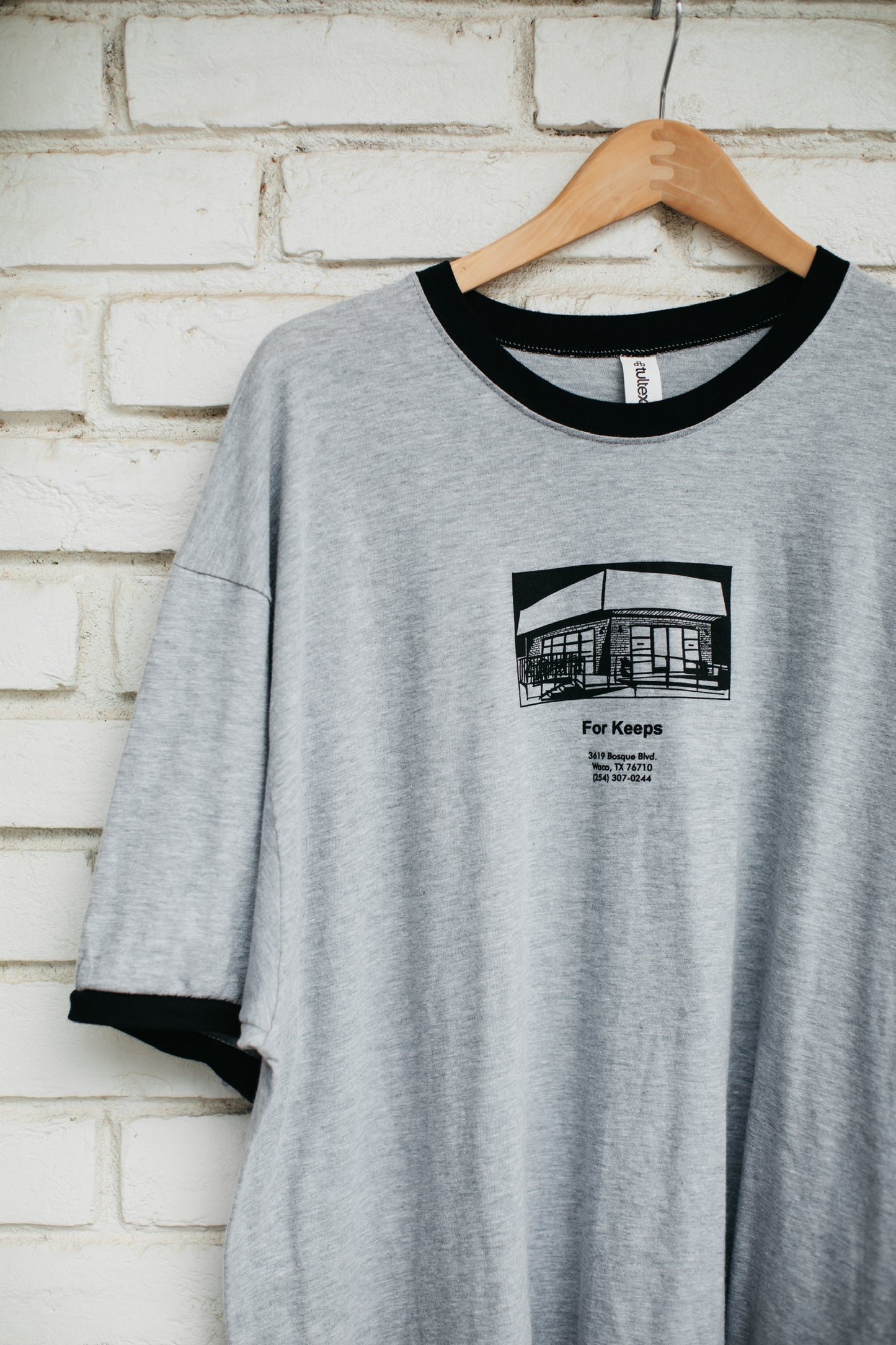 Gray Ringer Tee