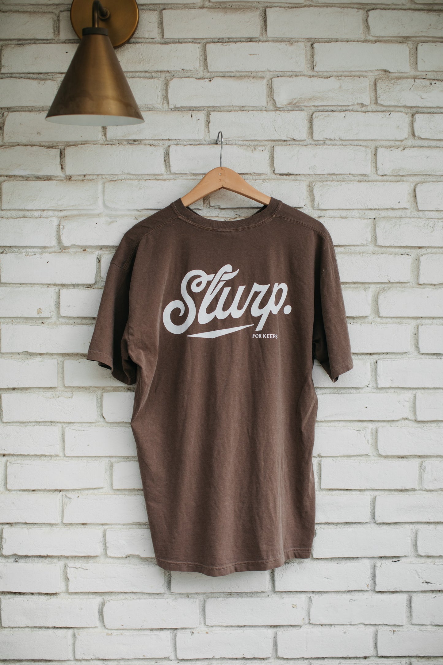 Slurp Tee - Brown / White